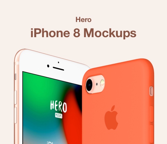 HERO iPhone 8 Mockups